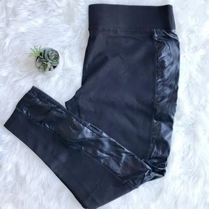 Maurice’s thick leggings with leather panels